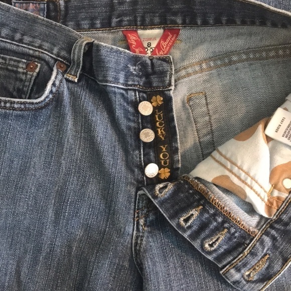 LUCKY Brand Gene Montesano Easy Rider Bootcut button up Jeans Women's Size 8 - Picture 6 of 12